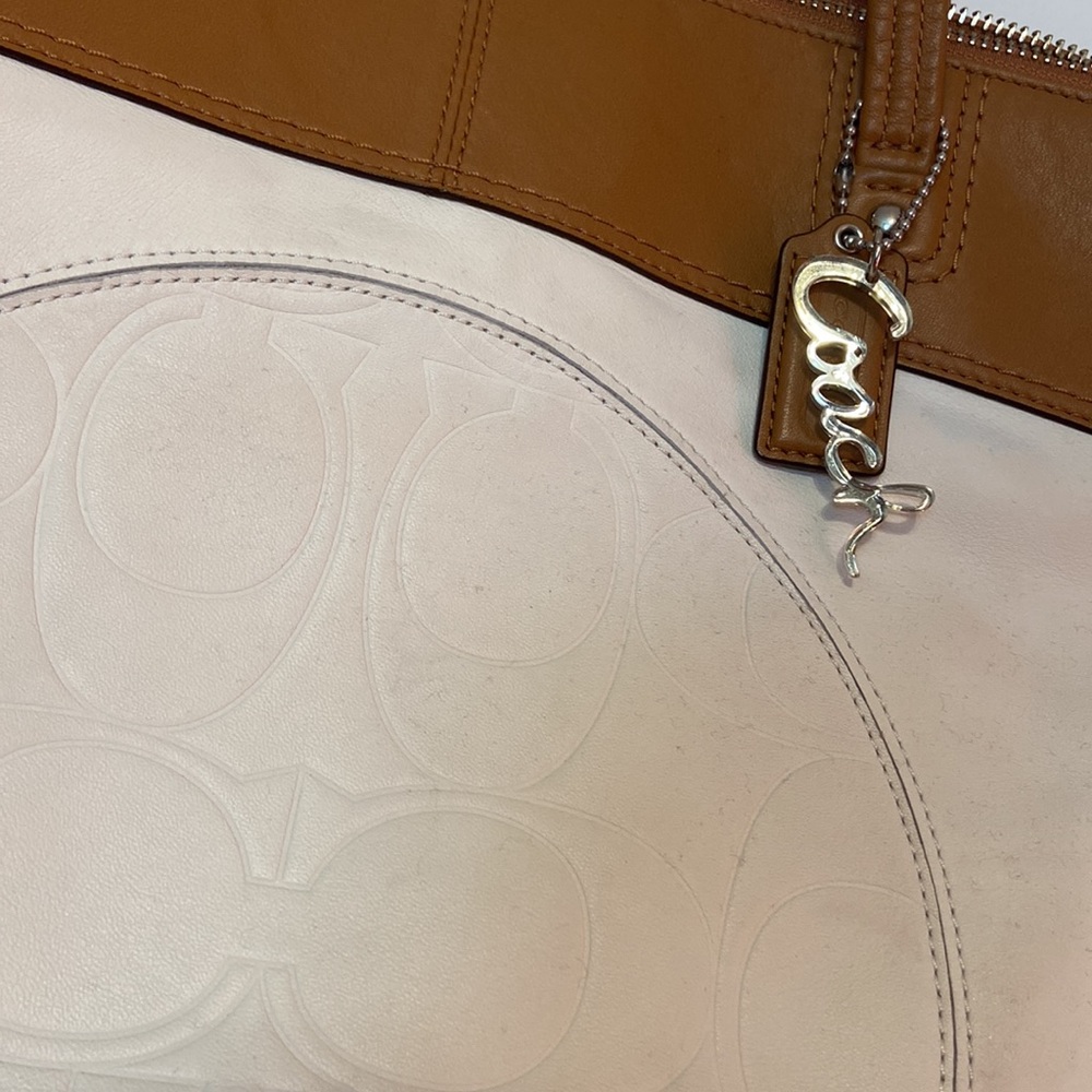 Fashion Coach Laura Signature Embossed Leather Tote F18336 - Picture 5 of 11